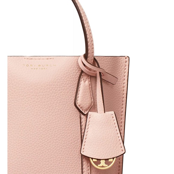 TORY BURCH PERRY Mini N/S Leather Crossbody Tote Shell Pink 142616 NWT $298 - Picture 16 of 16
